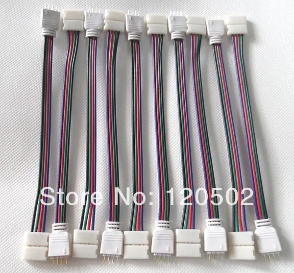 Оптовая продажа Светодиодная лента 20 шт./лот 4 контакта два разъема для