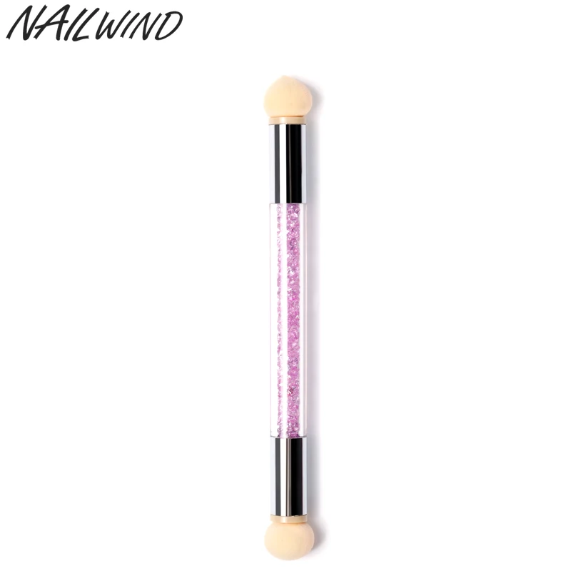 ROSALIND 1 шт. губка двухсторонний дизайн ногтей градиентное затенение Раскрашивание