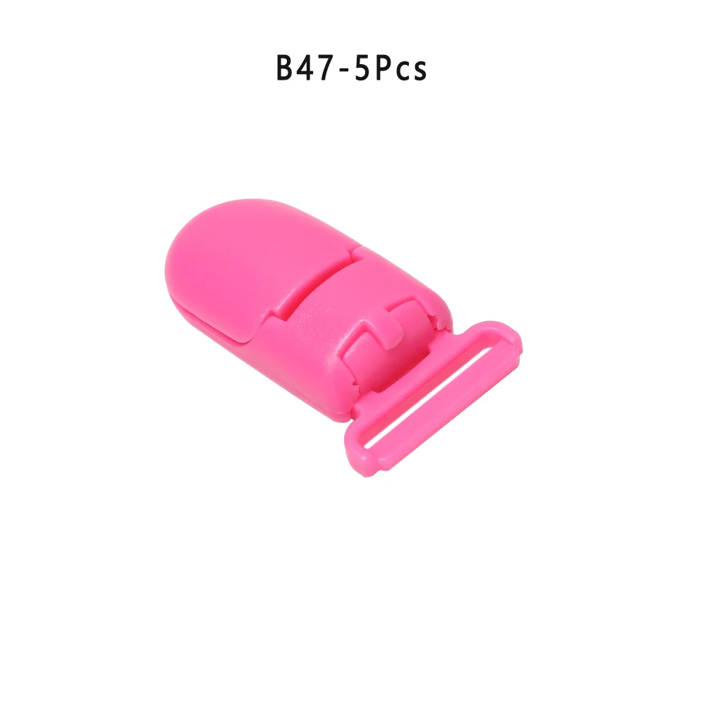 5Pcs-B47 5/10 шт./компл. Пластик детская пустышка на цепочке с прищепкой зажимы прозрачная соска зажимы пустышки для младенцев, держатель для детская пустышка на цепочке с прищепкой, держатель для сосок круглый хомут - Цвет: 5Pcs-B47