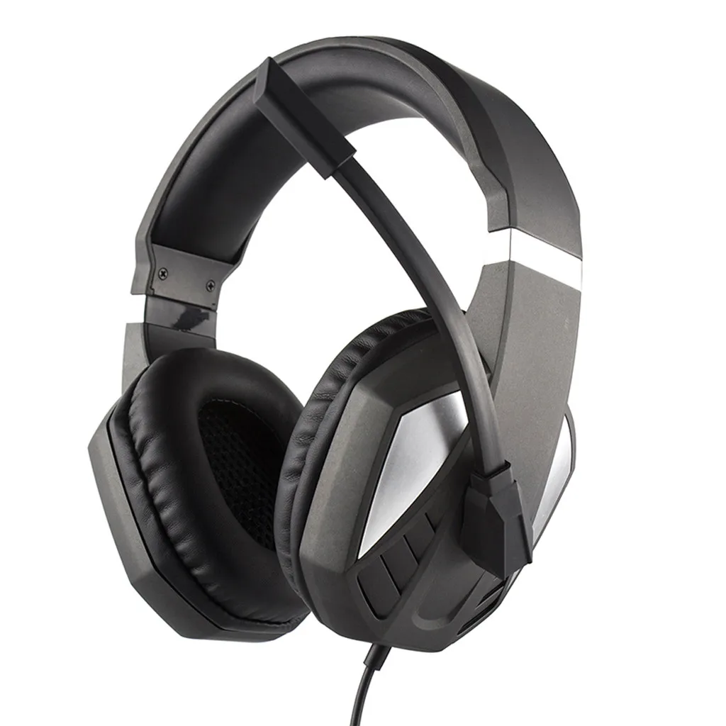 New Gaming Headset Voice Control Wired For PS4 Games Large Headphones Pc | Электроника
