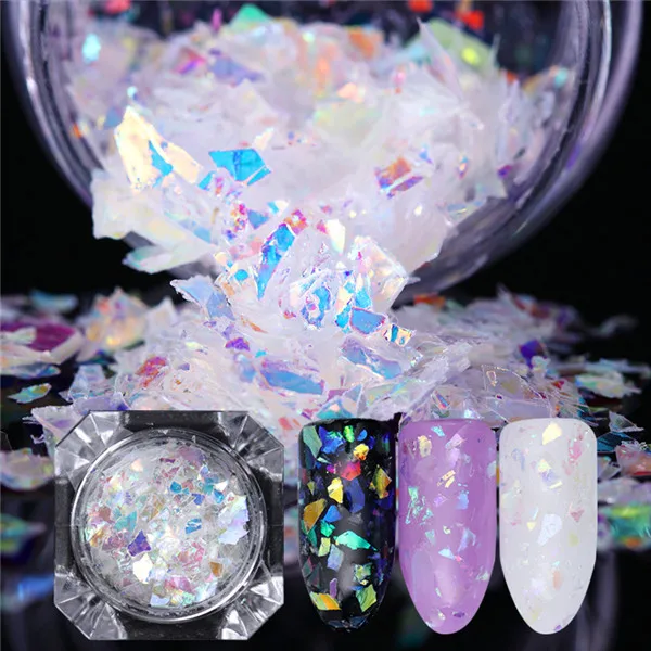 Candy Glass Ur Sugar алюминиевые хлопья для ногтей блестки порошок «Волшебное зеркало» блестит Золото Серебро Красный цвета нерегулярные пигментные украшения ногтей - Цвет: Candy Glass