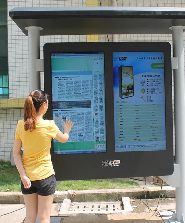 Открытый 42 'ཫ'' 55 'ཽ дюймов WIFI lcd реклама ТВ ПК цифровой Тотем сенсорный