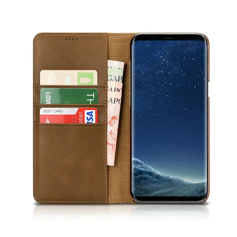 Оригинальный xoomz бумажник чехол для Samsung Galaxy S8 Роскошные Пояса из натуральной
