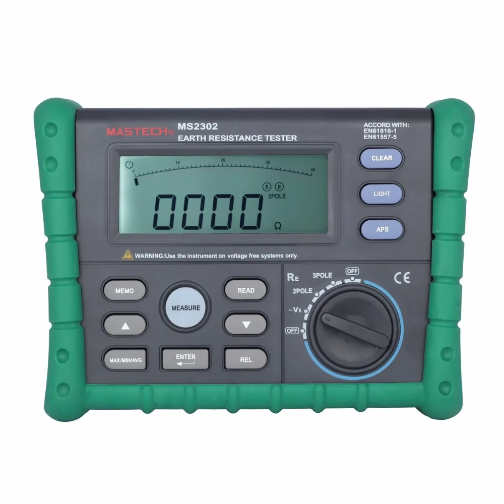 MASTECH MS2302 Сопротивление заземления метр Новый W/Warr|earth resistance meter|resistance meterearth |