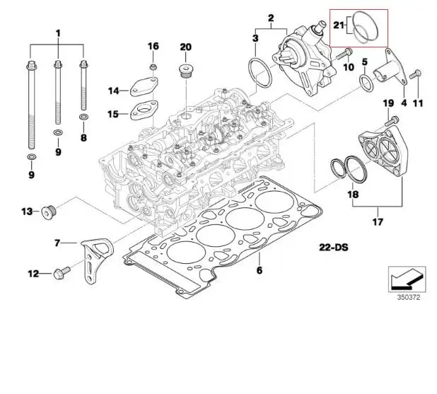 Автомобильные аксессуары Набор уплотнений для вакуумного насоса 11668626471 BMW V8 E65 E66