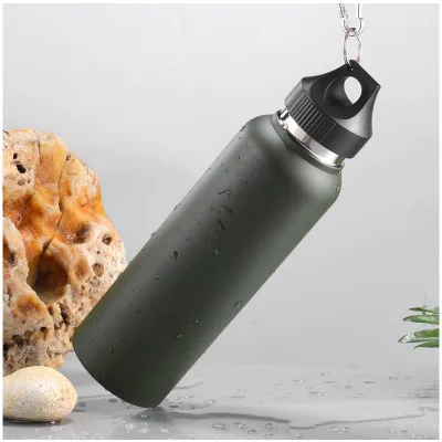 700ml Sports Outdoor Bottle stainless steel mug portable mobile sports straight cup outdoor car travel big mouth kettle | Спорт и