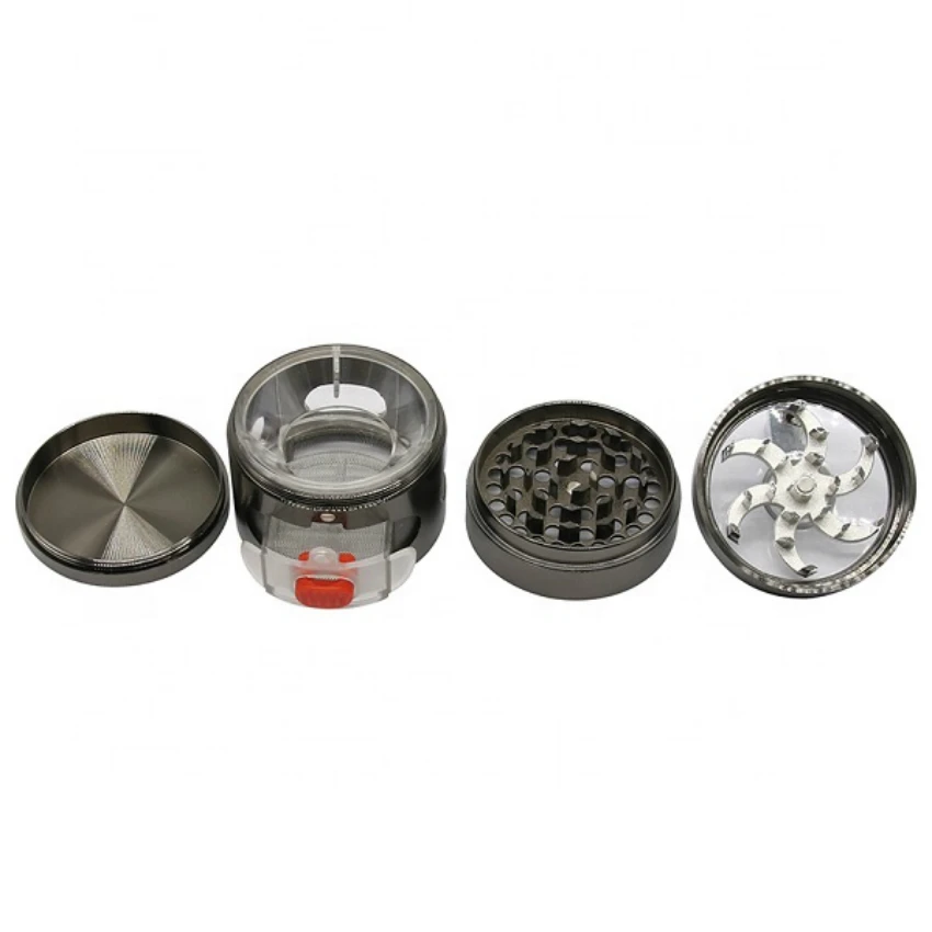 4 части цинковый сплав пистолет-цвет рукоятка травы Мясорубка с ящиком