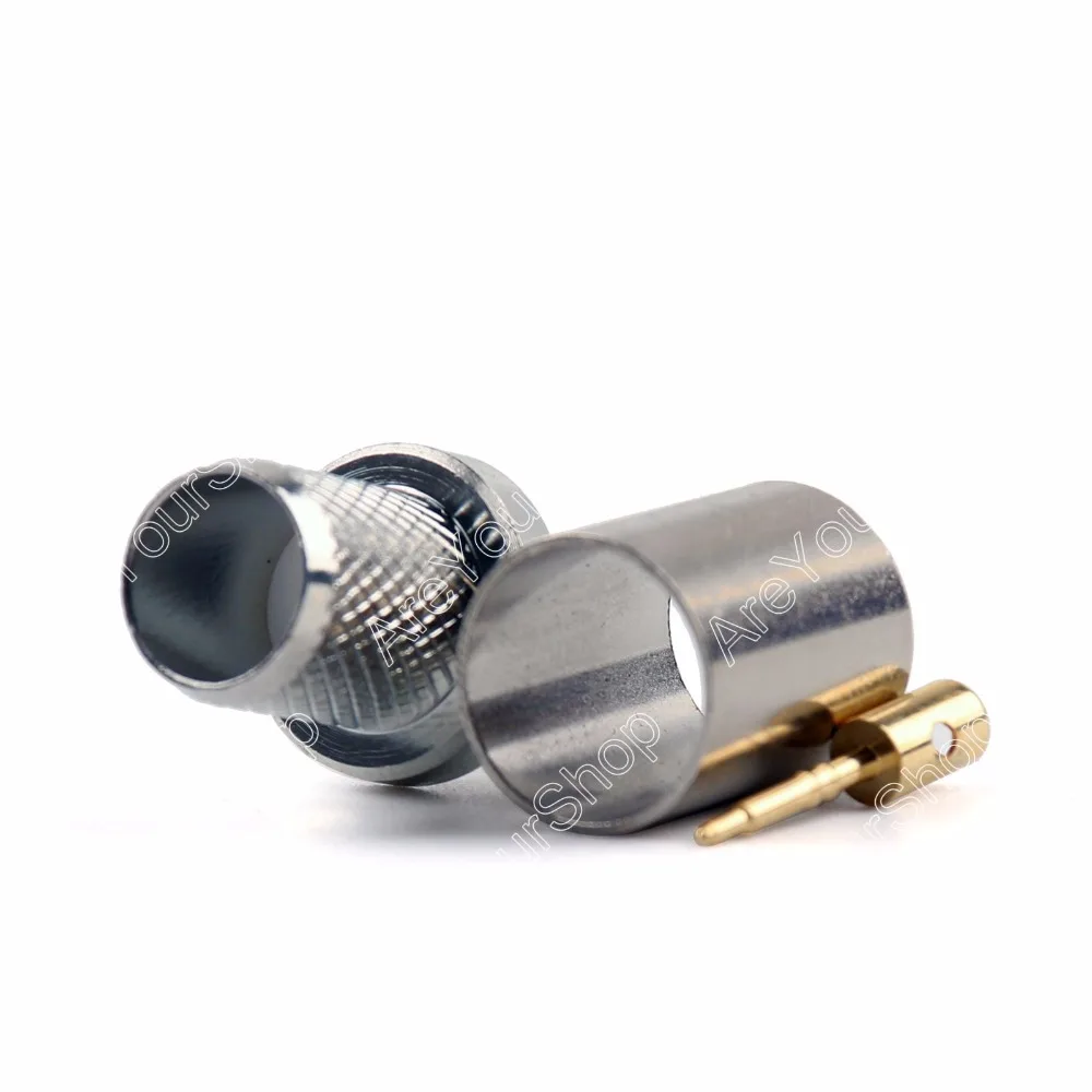 Areyourshop SMA штекерный обжимной соединитель RG8 RG213 LMR400 RG214 9913 прямой кабель 10 шт. 50 ом