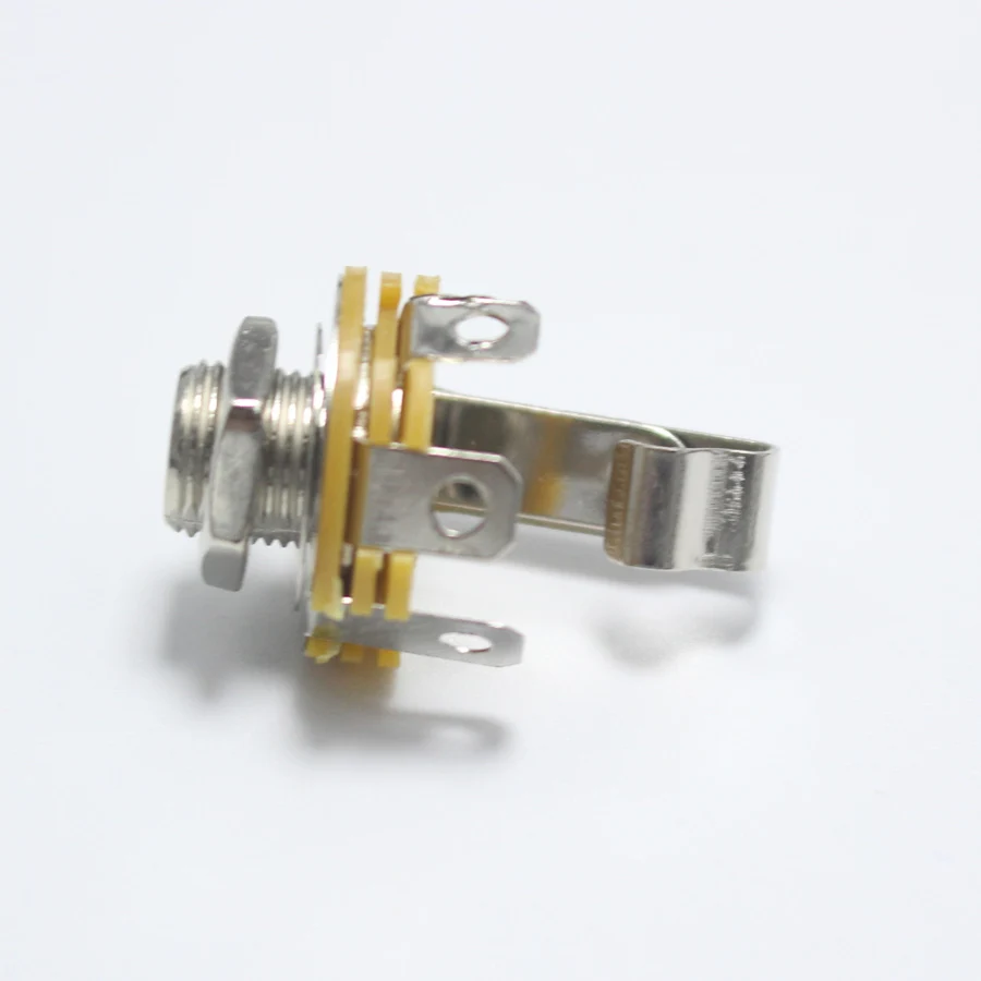 2pcs 6.35mm / 6.5mm 2 Pole Mono Plug jack with Switch Audio Female Connector 6.35 Welding Type Panel Socket | Обустройство дома