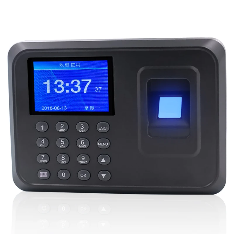 YK&ampSCAN Biometric Fingerprint Time Attendance Clock Recorder Employee Recognition Device Electronic Black | Компьютеры и офис
