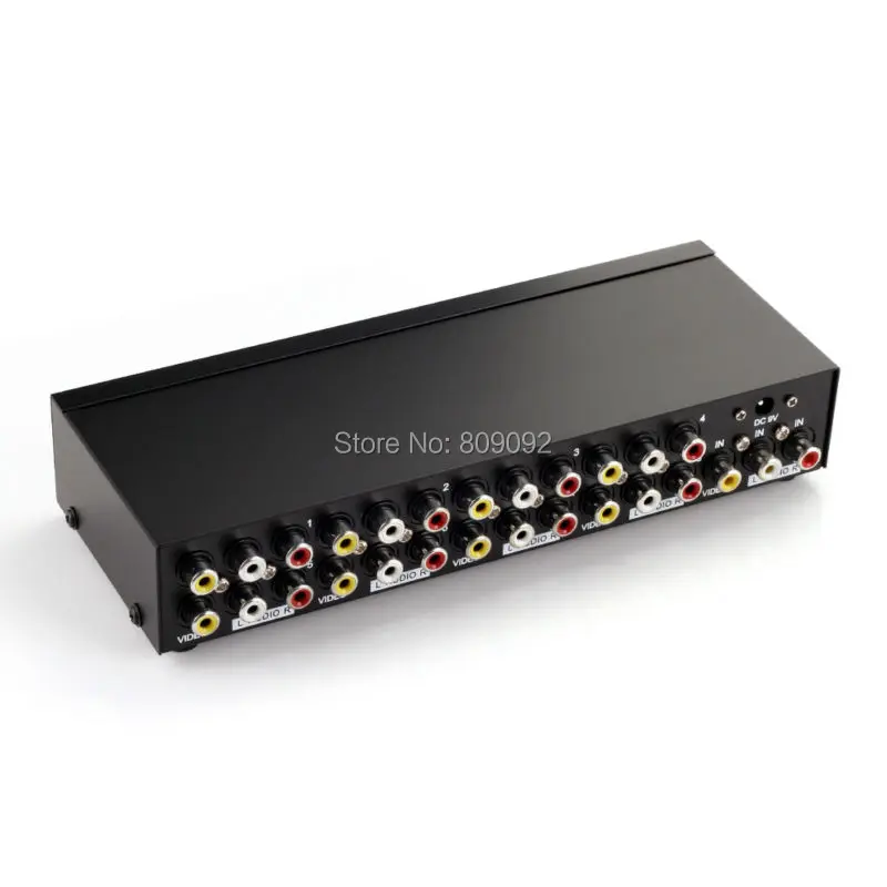 1x8 1 8 портов RCA Аудио Видео AV сплиттер переключатель ТВ DVD монитор|audio video|rca audioav video
