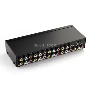 1x8 1-8 портов RCA Аудио Видео AV сплиттер переключатель ТВ DVD монитор