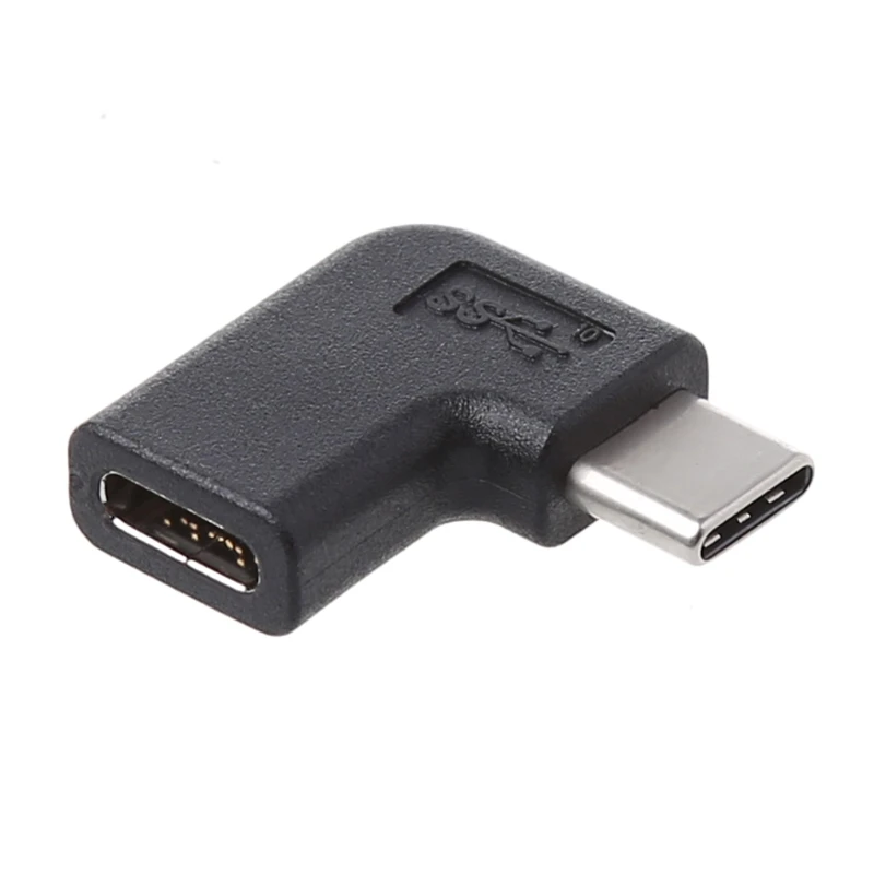 Новинка 2021 адаптер преобразователя USBC под прямым углом 90 градусов с USB 3 1 типа C