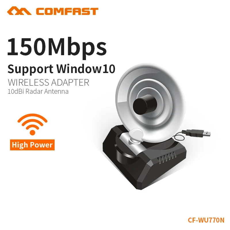 COMFAST 150 Мбит WiFi адаптер 10dbi радар Телевизионные антенны Wi Fi Усилители домашние 802.11n