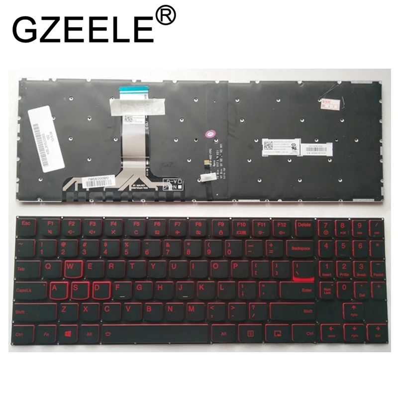 GZEELE Для lenovo Legion Y520 Y520-15IKB Y720 Y720-15IKB R720 R720-15IKB ноутбук английская Клавиатура США с подсветкой