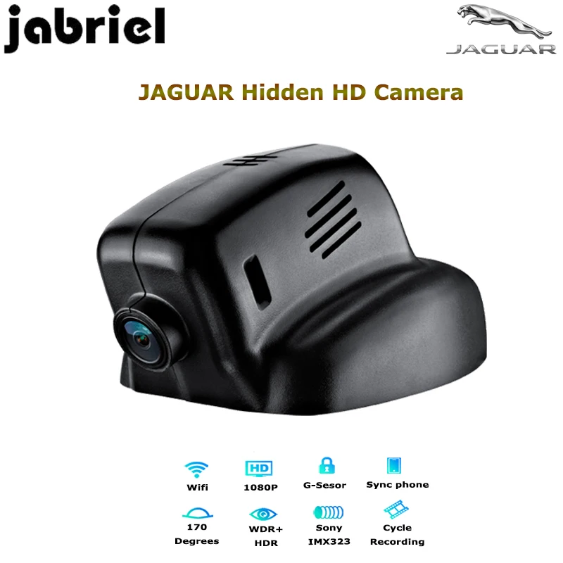 Jabriel скрытый рекордер вождения HD 1080P Автомобильная камера dvr wifi видеорегистратор двойной объектив для 2011- JAGUAR XJ XJL 2010- XF