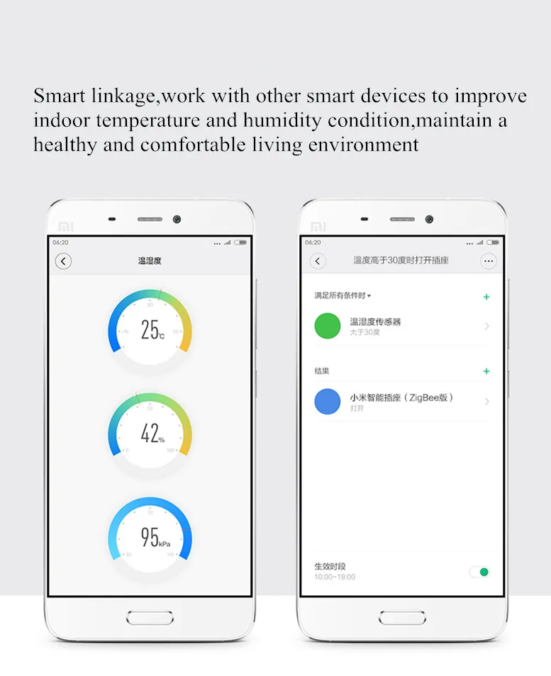 Xiaomi Aqara умный датчик температуры и влажности воздуха давление окружающей среды умный контроль через приложение Mihome Zigbee подключение