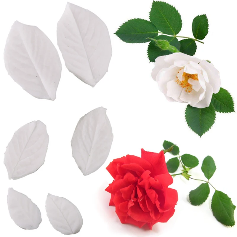 Лепестки лепестков роз силиконовая форма помадка для украшения торта инструмент