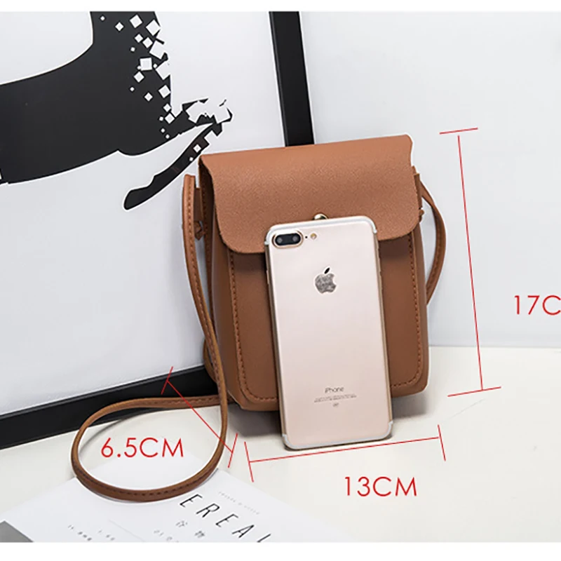 Маленькая кожаная сумка на плечо для женщин 2019 брендовый Модный женский кошелек