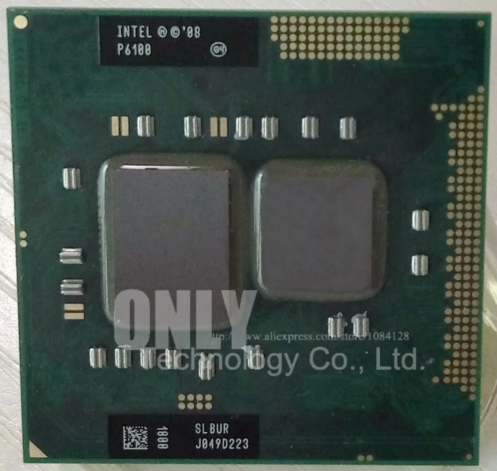 Оригинальный процессор INTEL P6100 SLBUR 2 0G/1M 100% чипы HM55 PM55 QM55 оригинальный IC для
