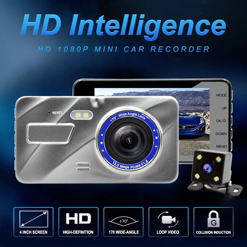 CHARONPLU DVR Dash camera Dual Dash Cam Car Dash camera Dash Cam 4 k/Con Vision Nocturna видеорегистратор для автомобиля Автомобильная камера Full HD