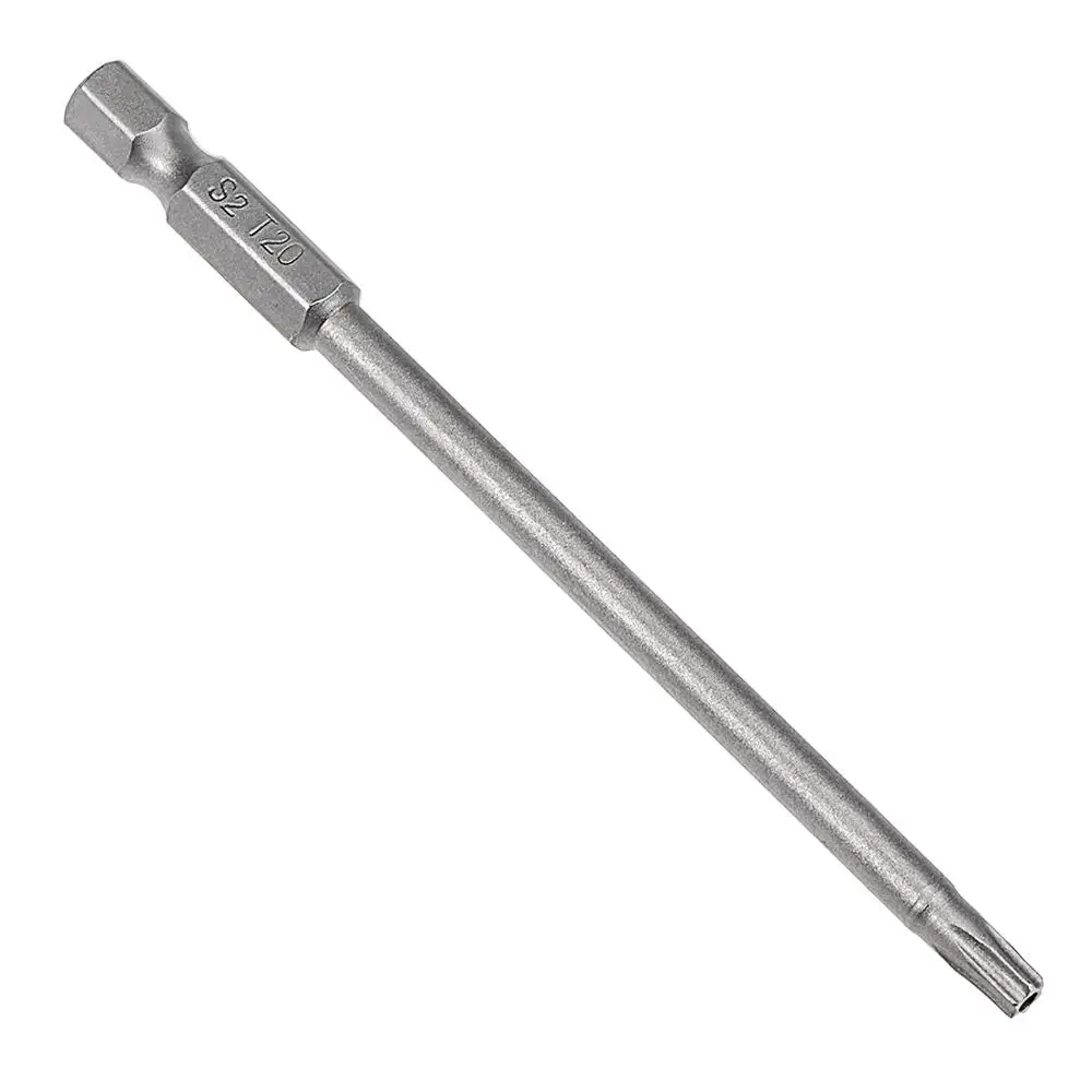 T20 100mm Uxcel 5 шт. S2 1/" Шестигранным хвостовиком T20/27/10/25/30 Магнитный безопасный звездообразный ключ, отвертка, биты, 100/150 мм Длина DIY отвертка Replacemet - Цвет: T20 100mm