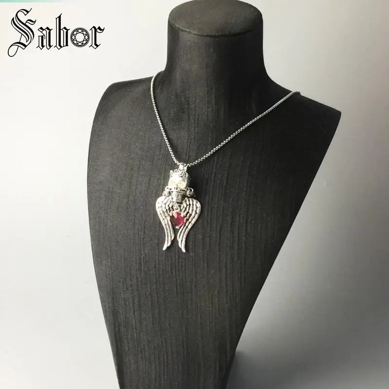 Цепочка с подвеской звеньем ожерелье в виде черепа короля подарок для женщин