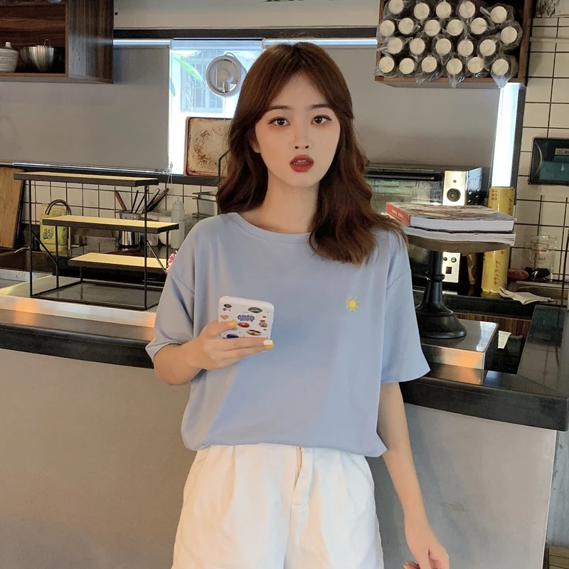 

Oversized T-shirt Kawaii Casual Printed T shirt Women Summer Top Harajuku Cotton Short Sleeve O-neck Streetwear Tee Shirt Tshirt