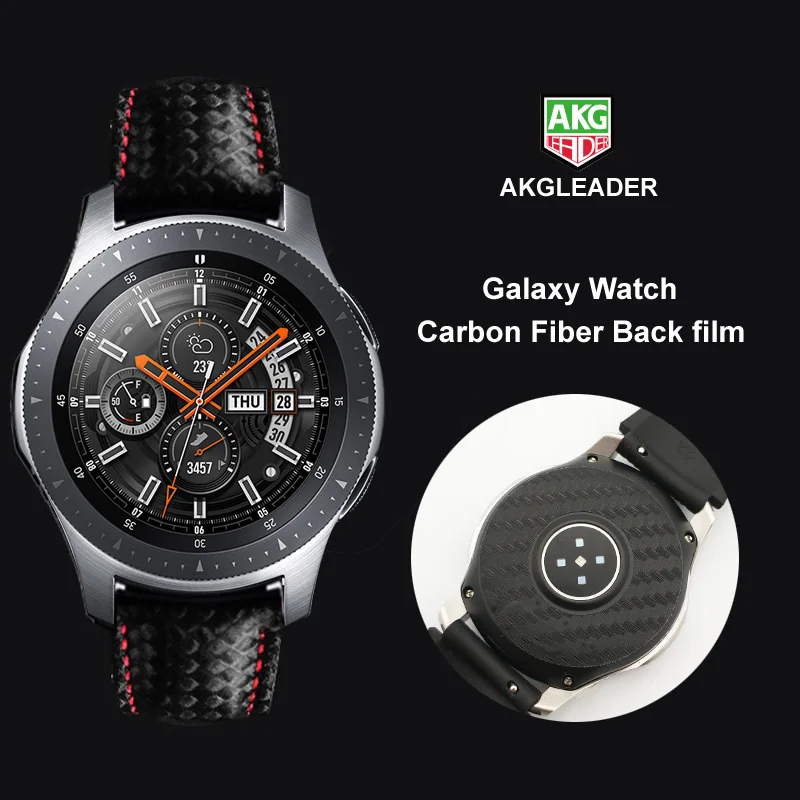 

2PCS Carbon Fiber Back Screen Protector Film For Samsung Galaxy Watch 46mm Cover For Samsung Gear S3 Nice With Your Watch Band
