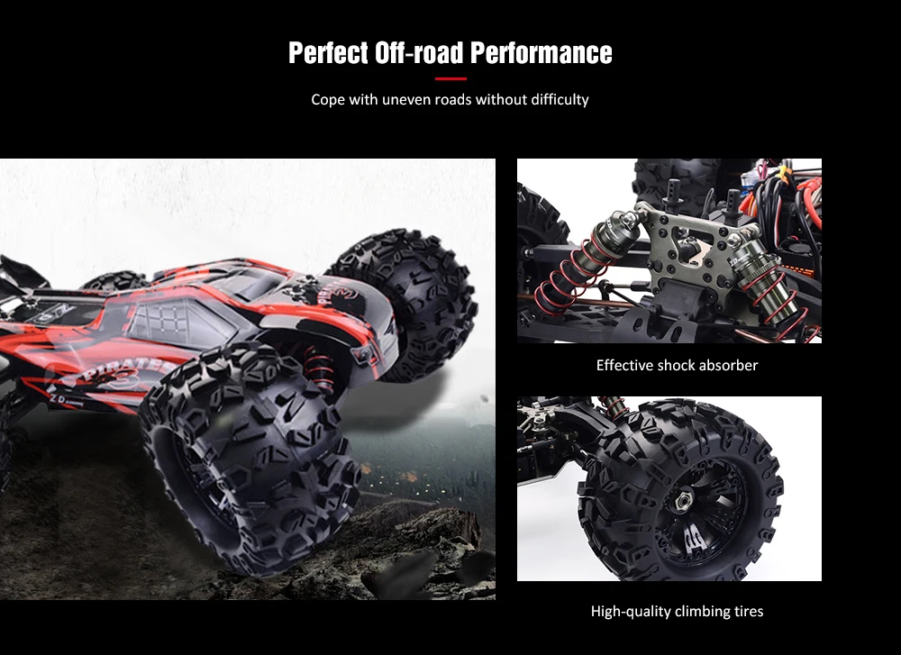 Профессиональный RC автомобиль 1/8 бесщеточный 4WD гоночный внедорожник Monster RTR регулируемый амортизатор режим дроссельной заслонки zd Racing 9021-V3