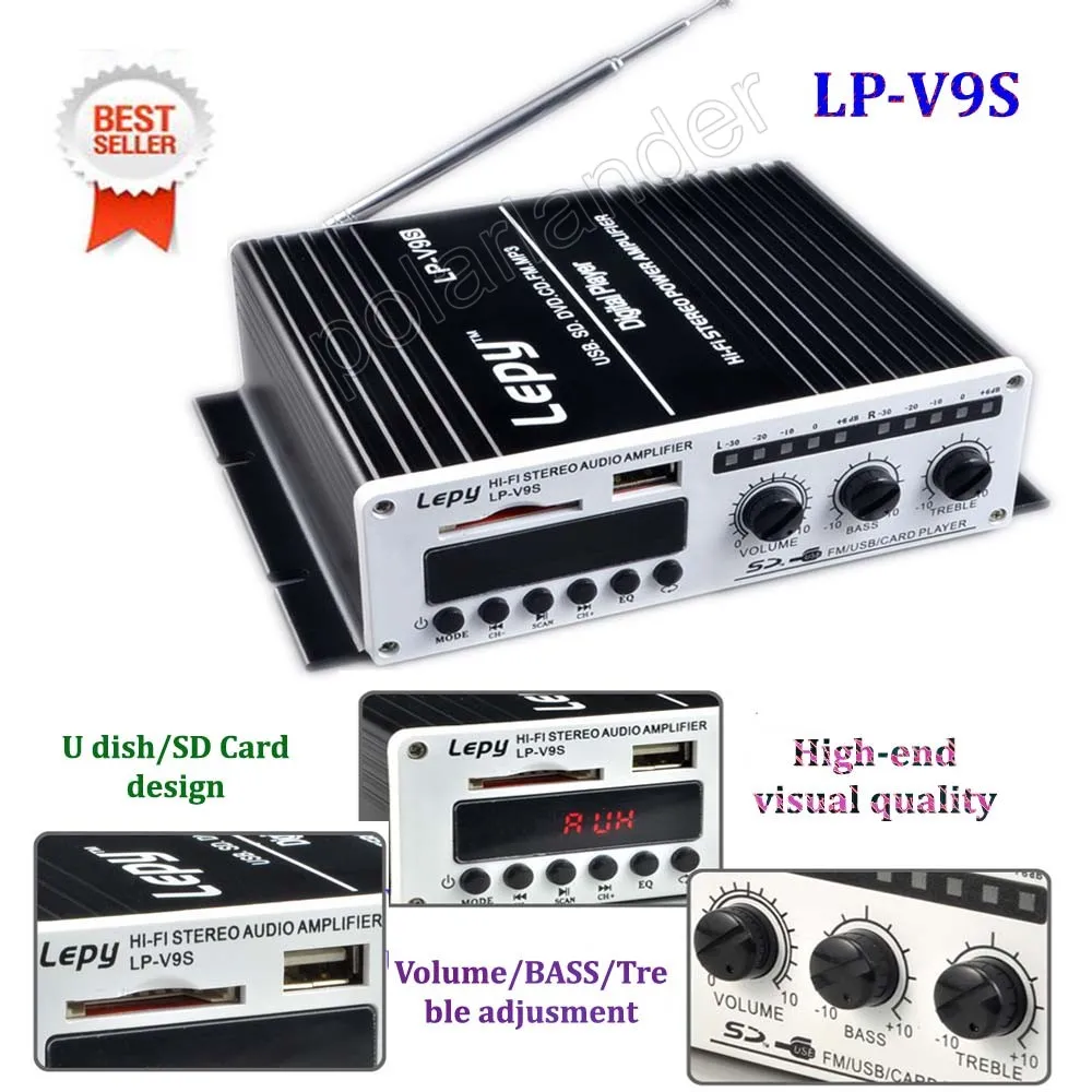 2 канальный выходной усилитель мощности 15WX2 RMS USB CD SD высокое качество мини