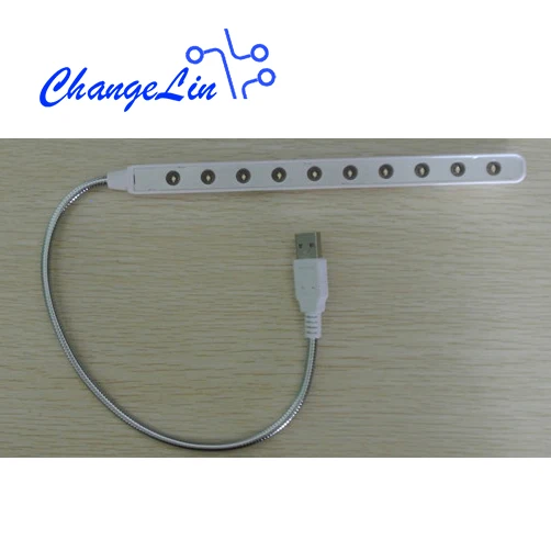 10 светодиодный ночник Micro USB порт переносная лампа для чтения power Bank PC ноутбук