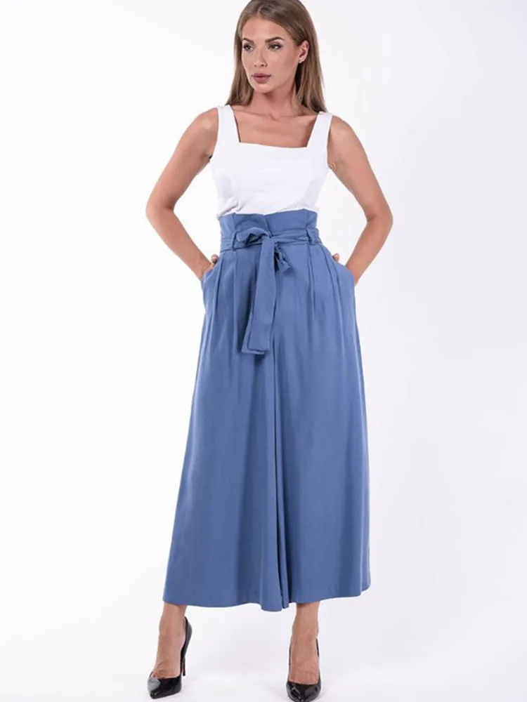 штаны женские кюлоты широкие брюки женская одежда лето бриджи|Брюки| |