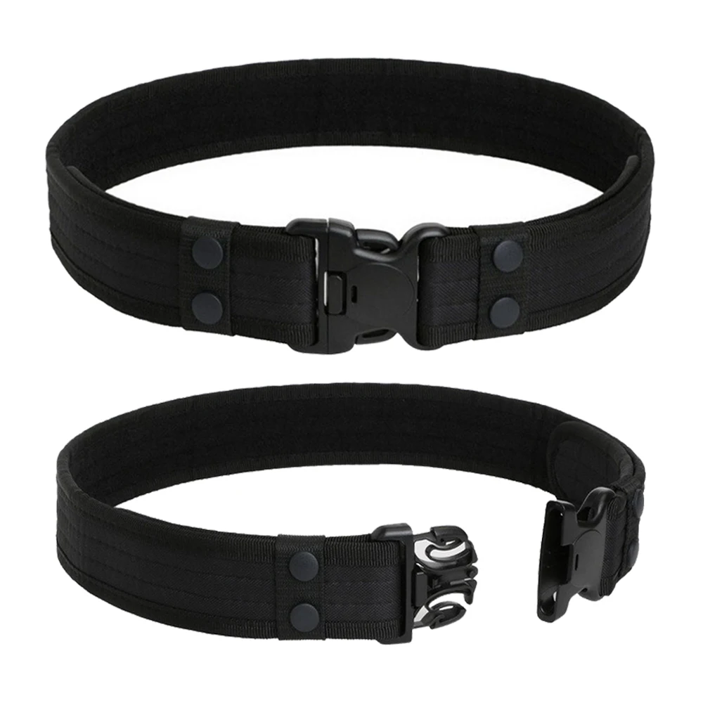 Military Men's Belt Woodland Camo Waistband Combat Quick Release Canvas Tactical Hunting Sports Field Belt| |