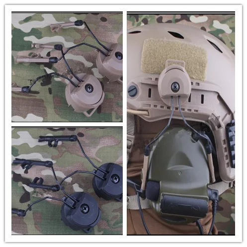 Emerson Fast шлем принадлежности для перил адаптер Комплект Peltor гарнитура COMTAC Ops-основной Шлем АРК для C1 C2 C4 BD5672