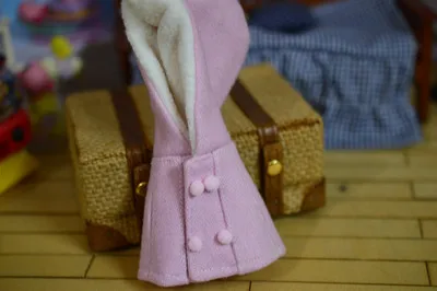 [1/12 кукла с капюшоном плащ] OB11 плащ Ob11 одежда(подходит Ob11, obitsu11, BJD12, cu-poche, мини салон - Цвет: pink