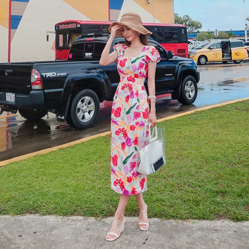 cheehom 2018 new summer chiffon short print long dresses women vestidos vetement femme harajuku bohemian runway dress feminina | Женская