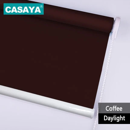 Daylight coffee Customized Size Daylight/ Blackout Roller Blinds Office Kitchen Bed Room window blinds dark grey white grey - Цвет: Daylight coffee