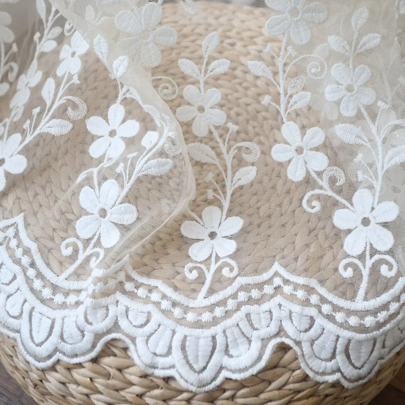 Простая Европейская кружевная Тюлевая прозрачная занавеска белого цвета с