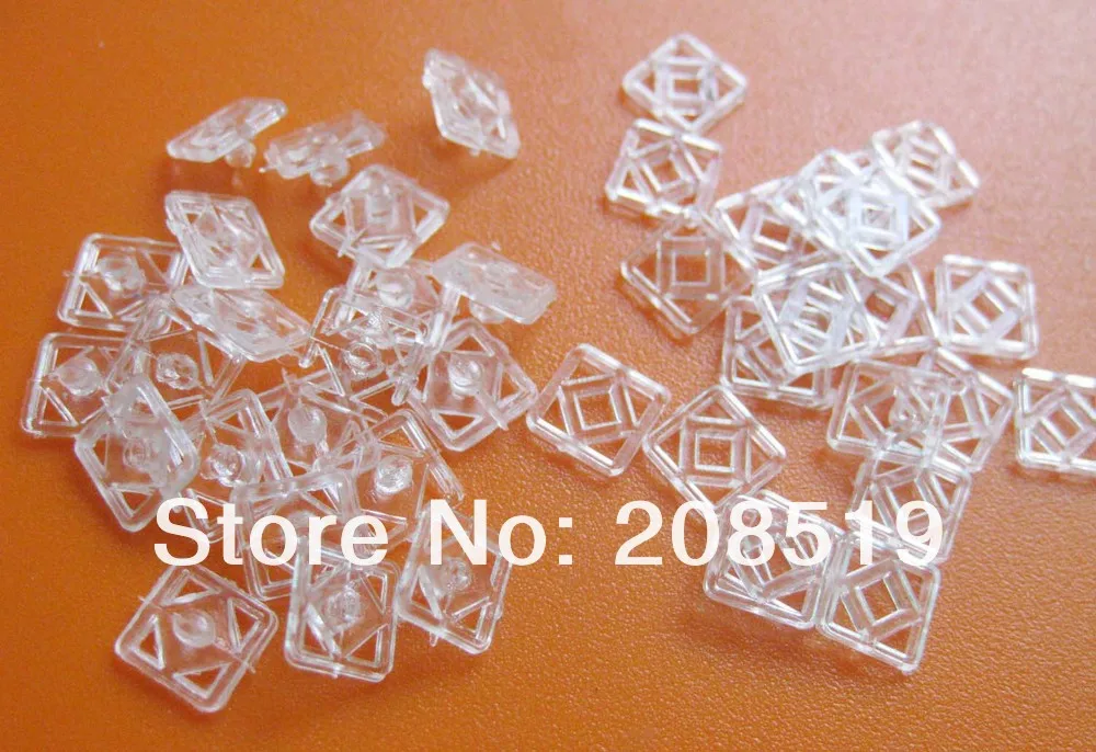 

NB0063 7mm Snap buttons Square shape 1000 sets clear color baby buttons