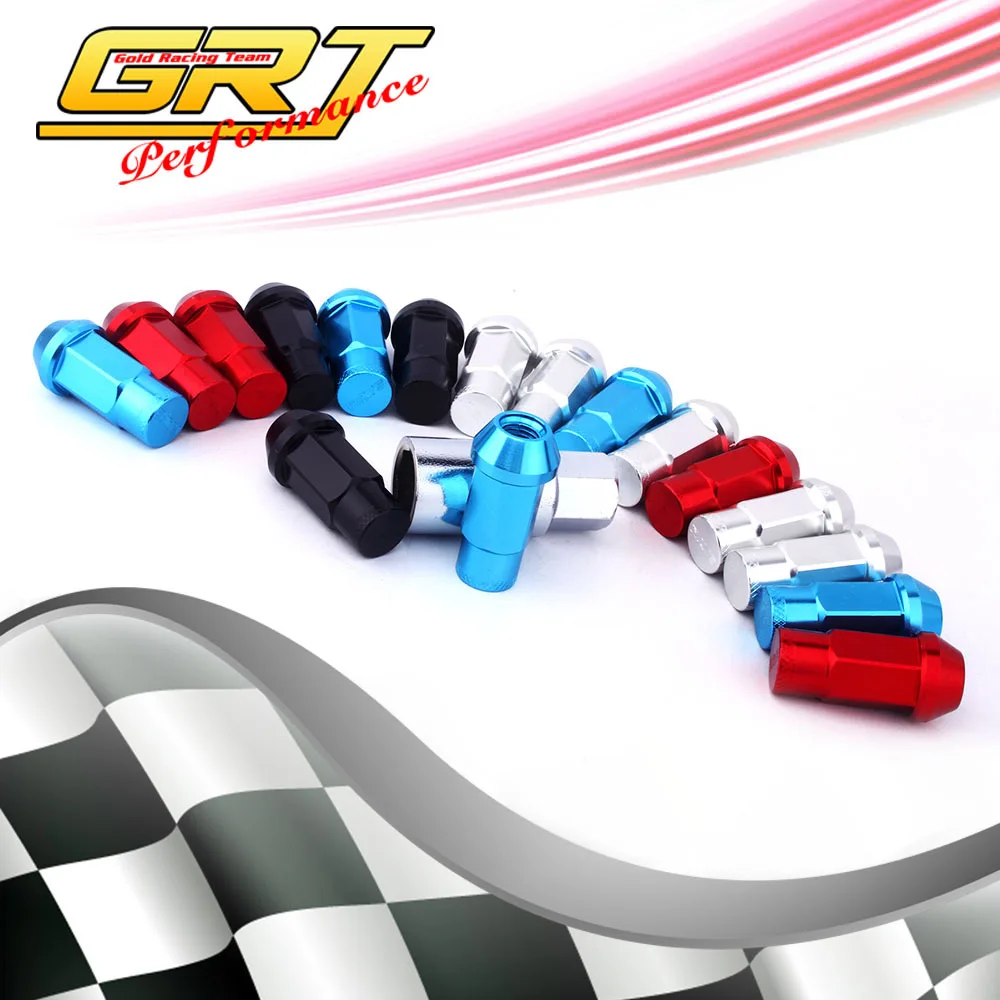 GRT-Новый Дизайн Длина: 52 ММ 16 шт. Racing RAYS гайки + 4 1 ключ безопасности за комплект