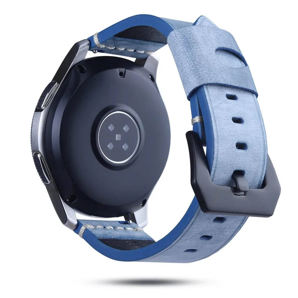 Совместимые samsung S3 полосы Белый Туман воск масло воск кожи 22 мм для samsung Galaxy Watch 46 мм SM-R800 быстросъемный ремешок на запястье
