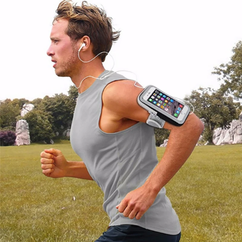 wangcangli mobile bracelet run phone armband cover for running arm band the holder on hand case Capa 4.7-5.5' |