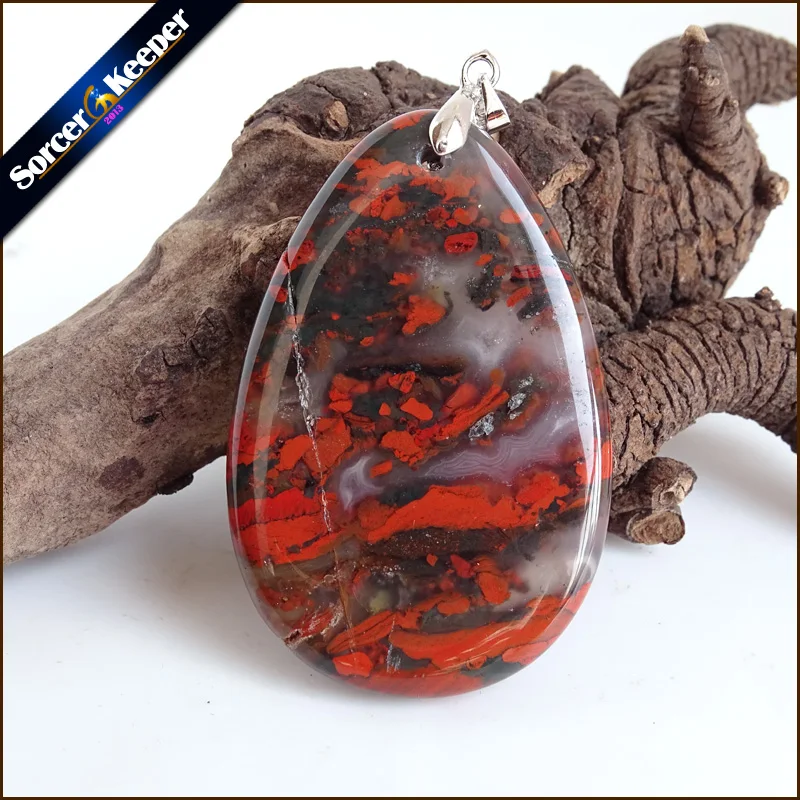 Ожерелье новинка ожерелье с подвеской натуральный кристалл камень кровяной бусы