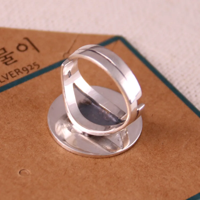 Кольцо из стерлингового серебра S925 мужское женское кольцо на день корейской моды