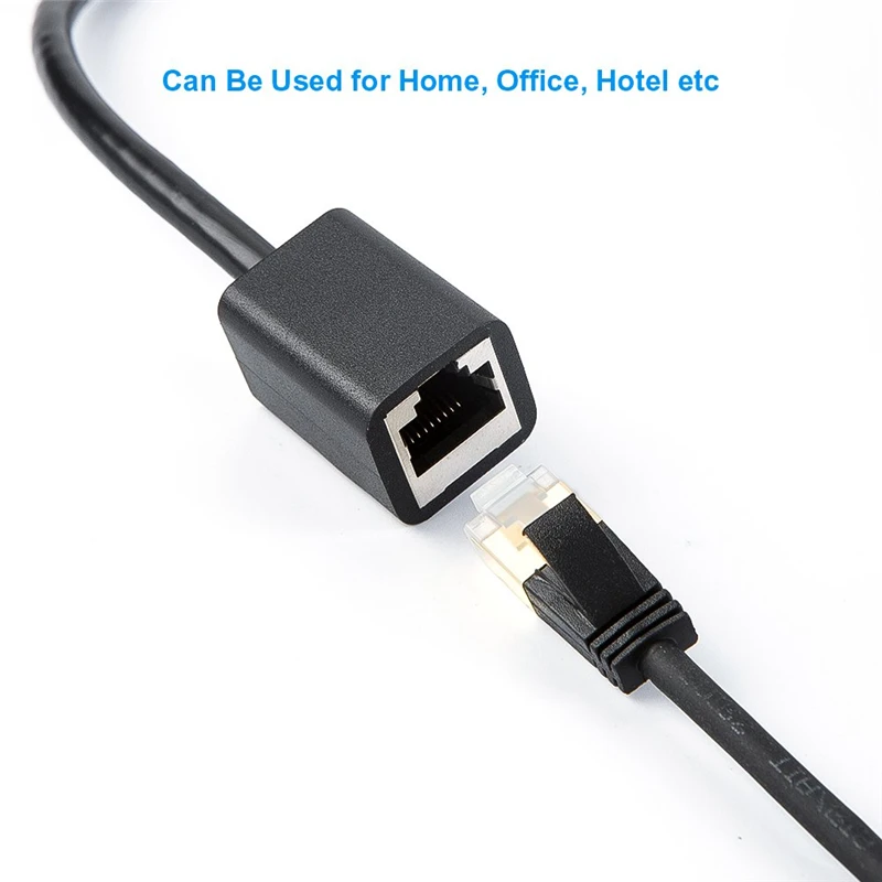 Экранированный Удлинительный кабель Cat6 с прямым углом соединительный FTP Ethernet