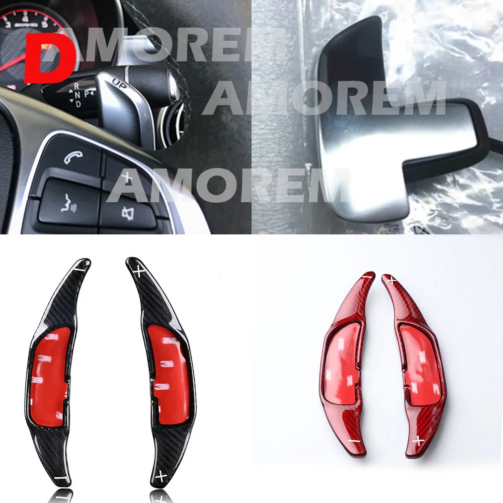 Carbon Fiber Steering wheel Shift Paddle Shifter For Mercedes Benz AMG A B C E S GLK GL CLA CLS GLE Class W222 C117 W166 | Автомобили и