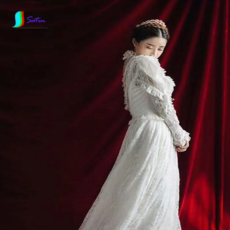 Золотая Бархатная ткань сфотографируйте фон свадебное платье штора желтый синий