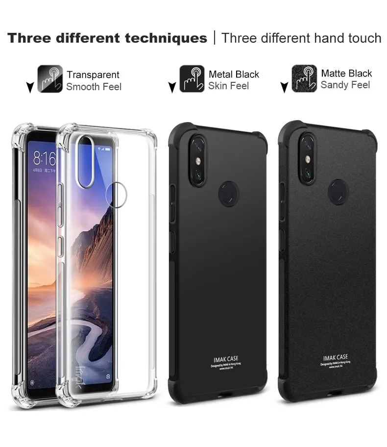Для Xiaomi mi Max3 чехол из кристального силикона Funda Xiaomi mi Max 3 чехол IMAK противоударный чехол для Xiao mi Max 3 Чехол mi Max3 mi Max 3