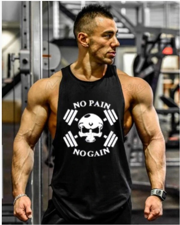 Бренд Muscle Guys Skull Gym Stringer мужская майка для бодибилдинга и фитнеса Стрингер